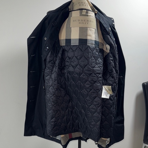 Burberry Black Trench Coat - Picture 6 of 7